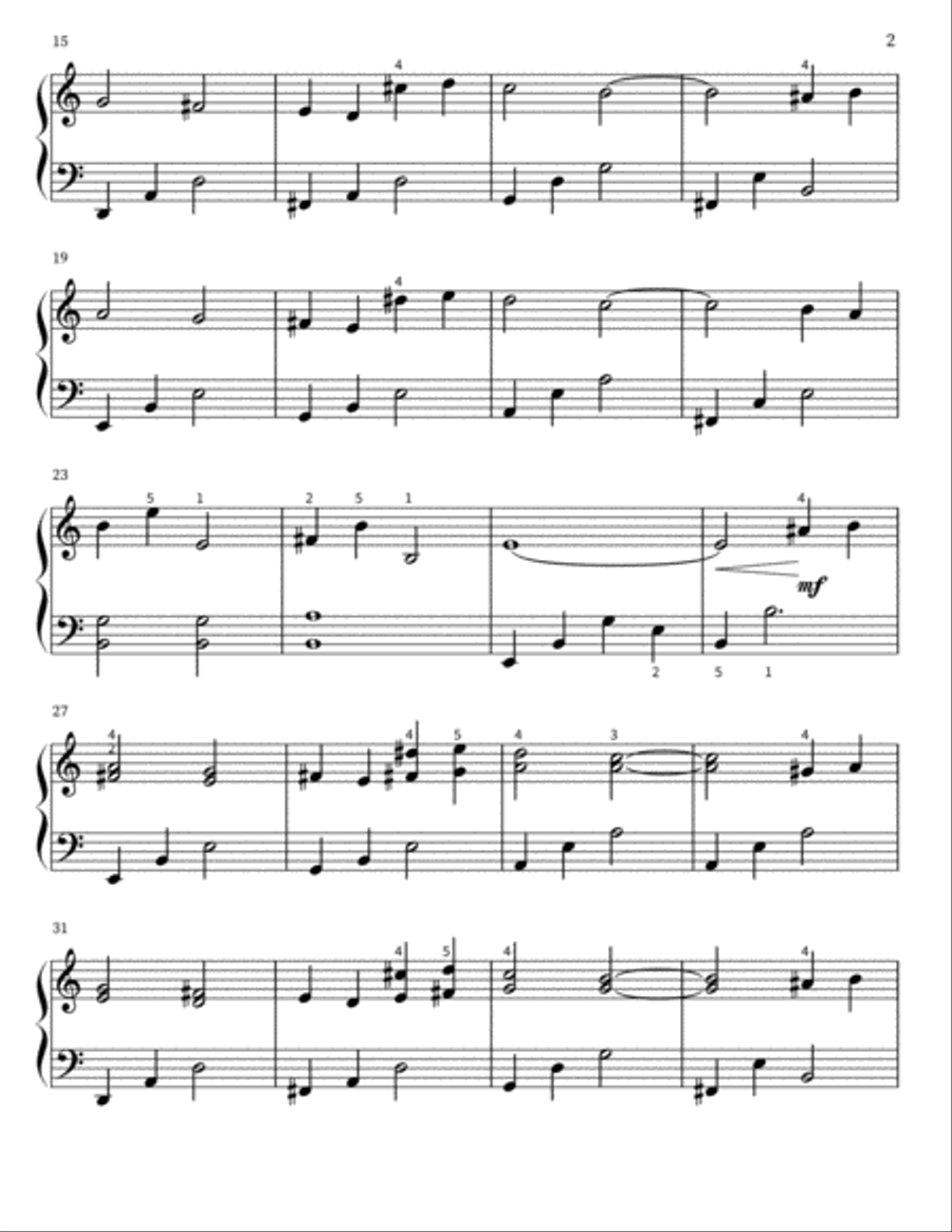 I Will Wait For You Easy Piano scores gallery preview page 2
