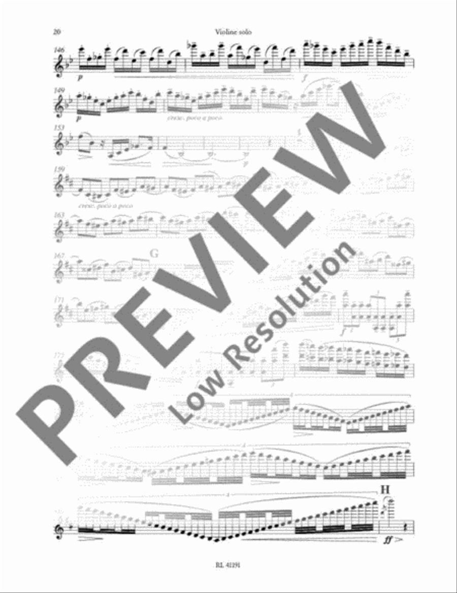Violin Concerto D minor Orchestra scores gallery preview page 21
