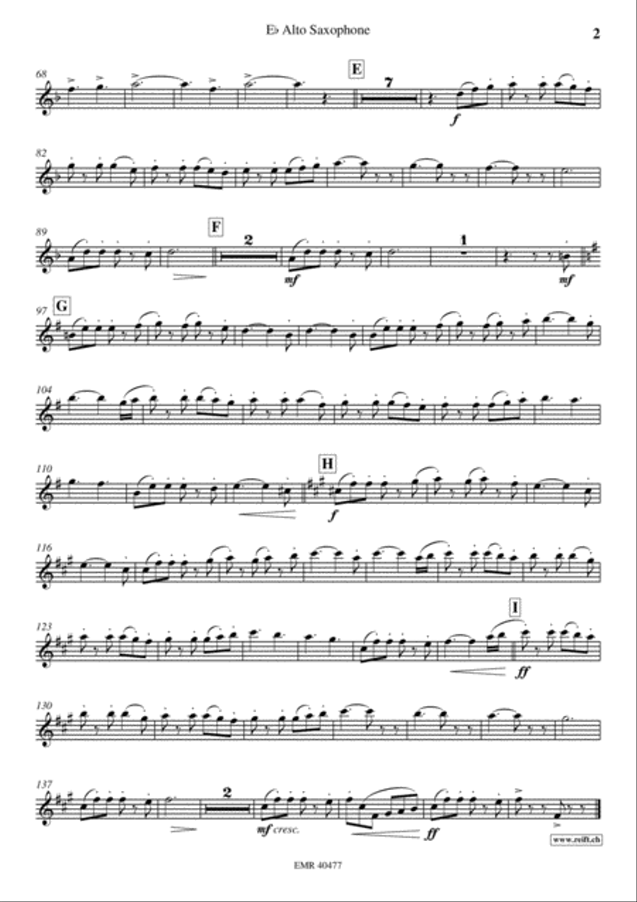Johnny's March Alto Saxophone scores gallery preview page 3