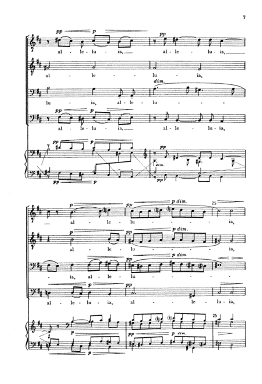 Alleluia Alleluia TTBB scores gallery preview page 6