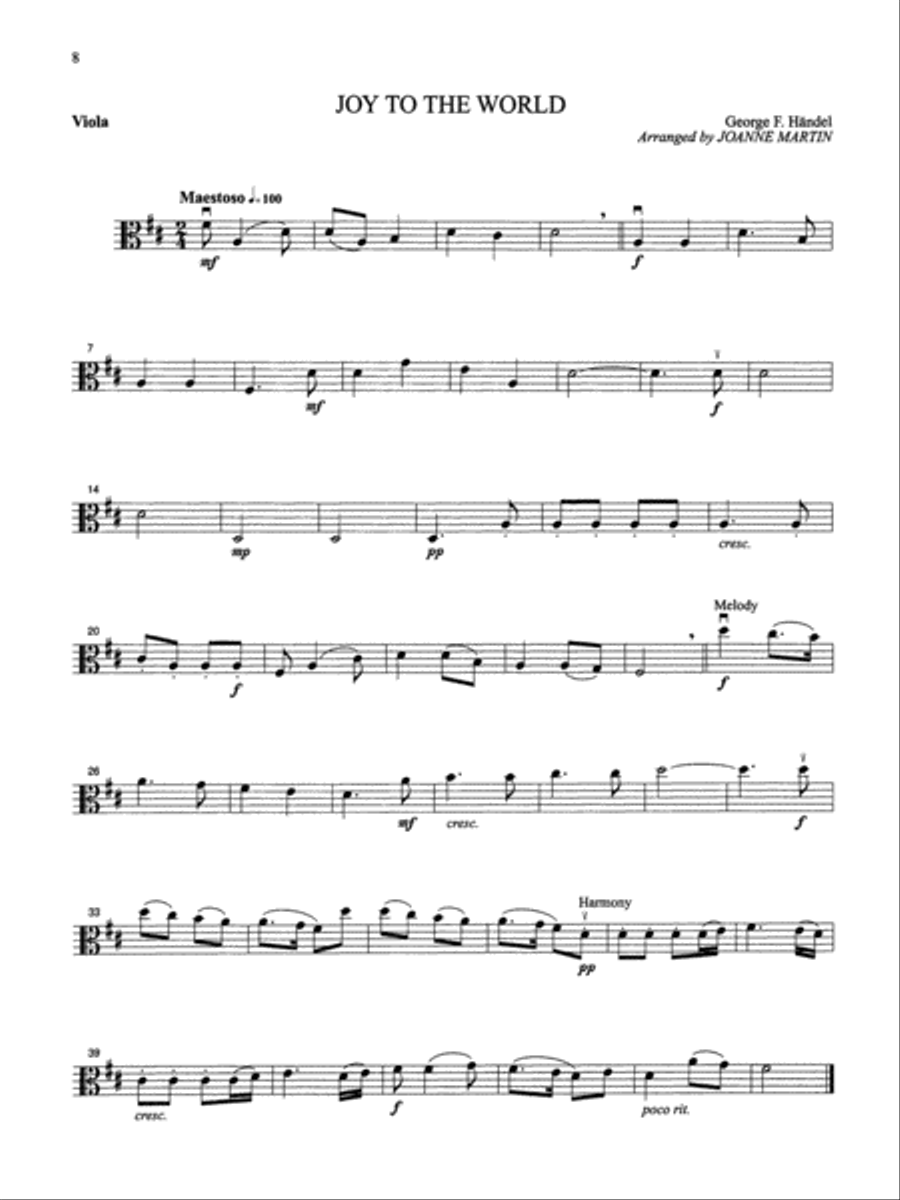 Festive Strings for String Quartet or String Orchestra String Quartet scores gallery preview page 5