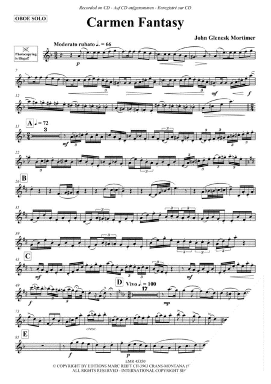 Carmen Fantasy Piano Accompaniment scores gallery preview page 3