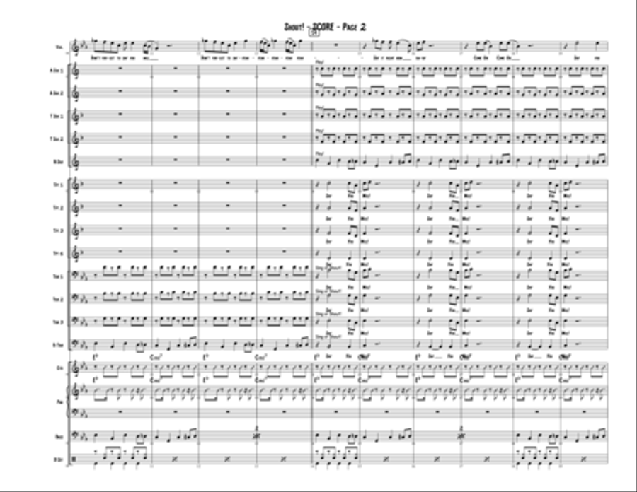 Shout Jazz Ensemble scores gallery preview page 2