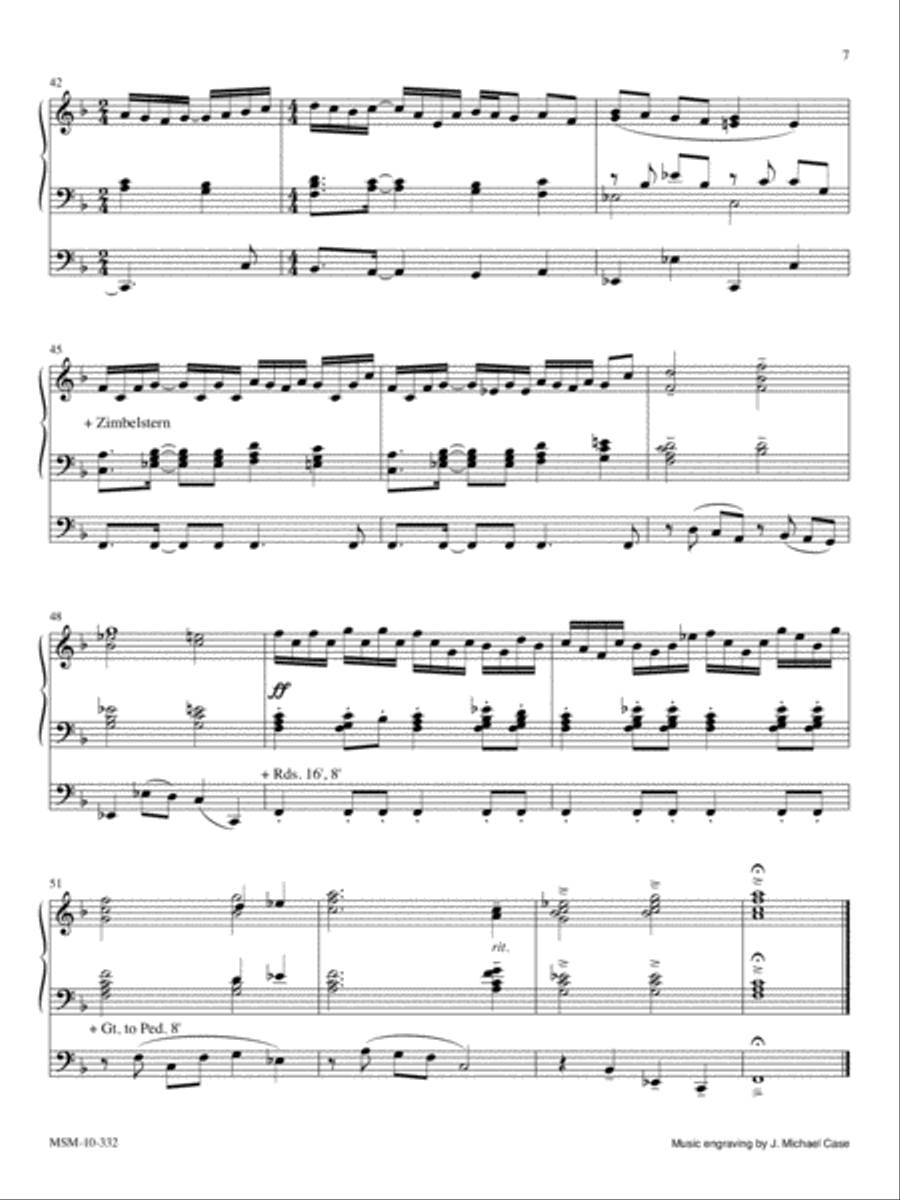 Festive Gloria Festive Gloria Organ scores gallery preview page 4