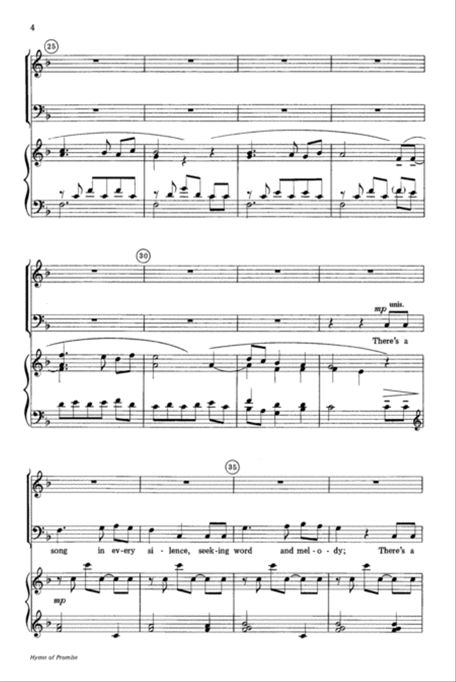 Hymn of Promise Hymn of Promise 4-Part scores gallery preview page 4