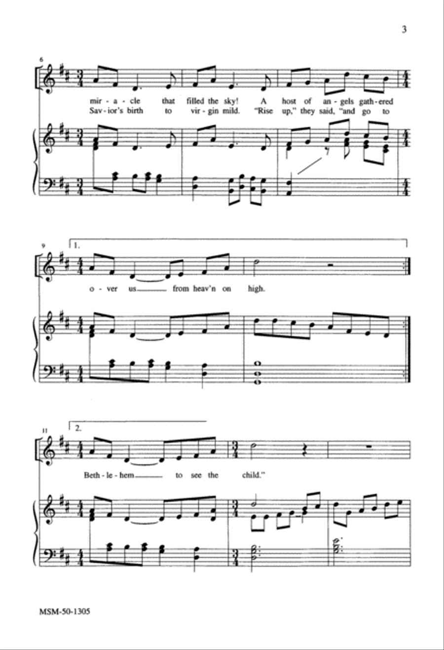 The Shepherd's Prayer Unison Choir scores gallery preview page 3