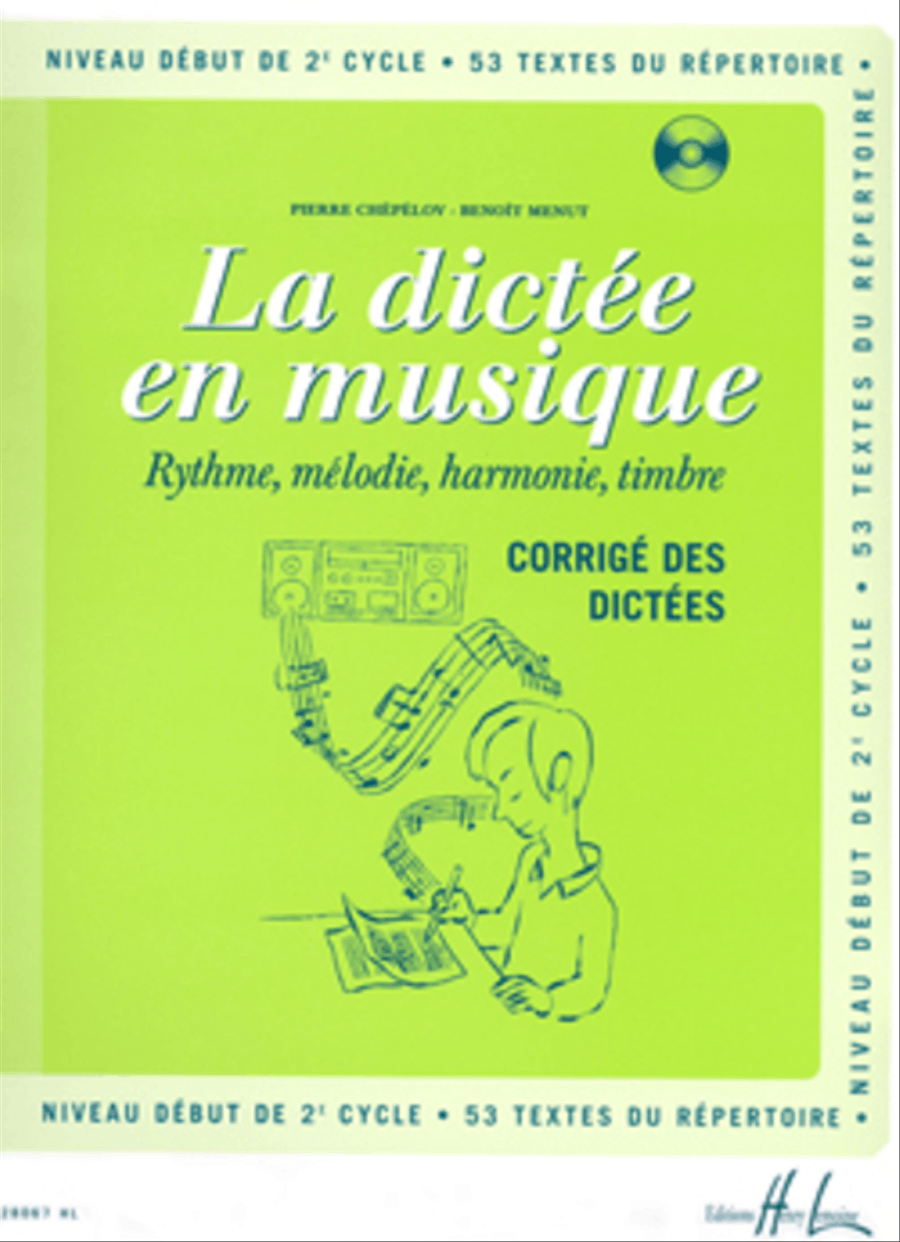 La dictee en musique - Volume 4 - corrige