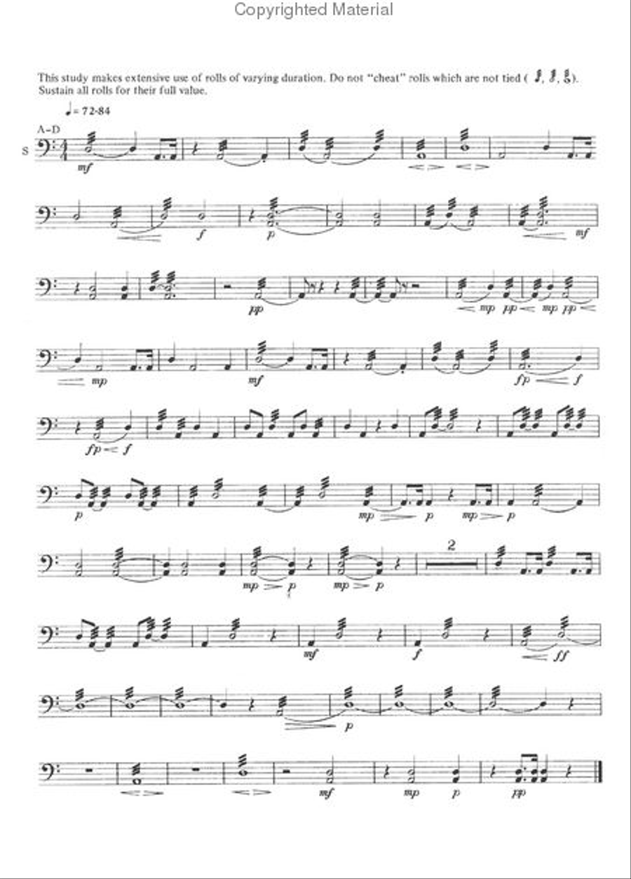 Musical Studies For The Intermediate Timpanist Drums scores gallery preview page 3