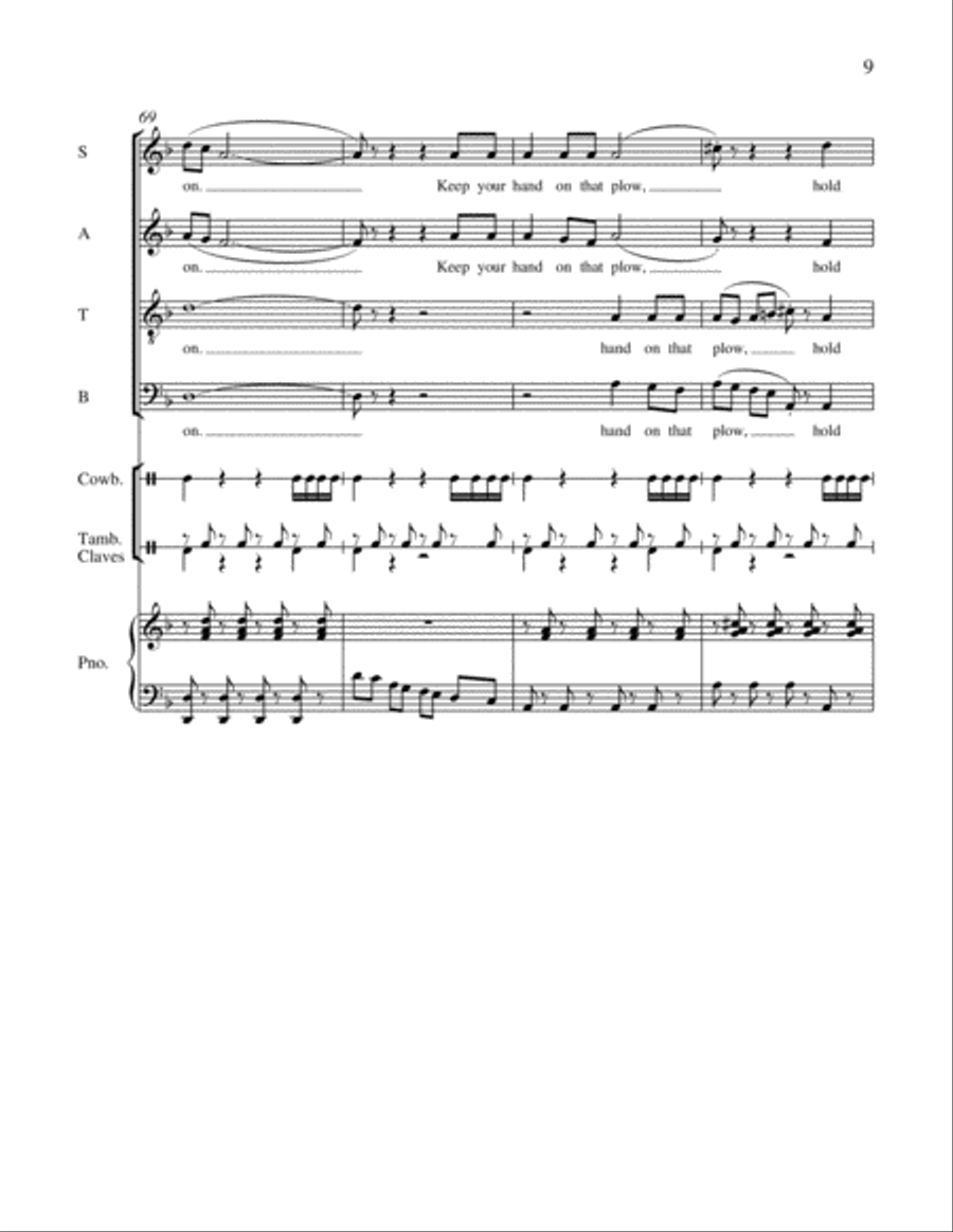 Together in Song: 3. The Gospel Plow 4-Part scores gallery preview page 18