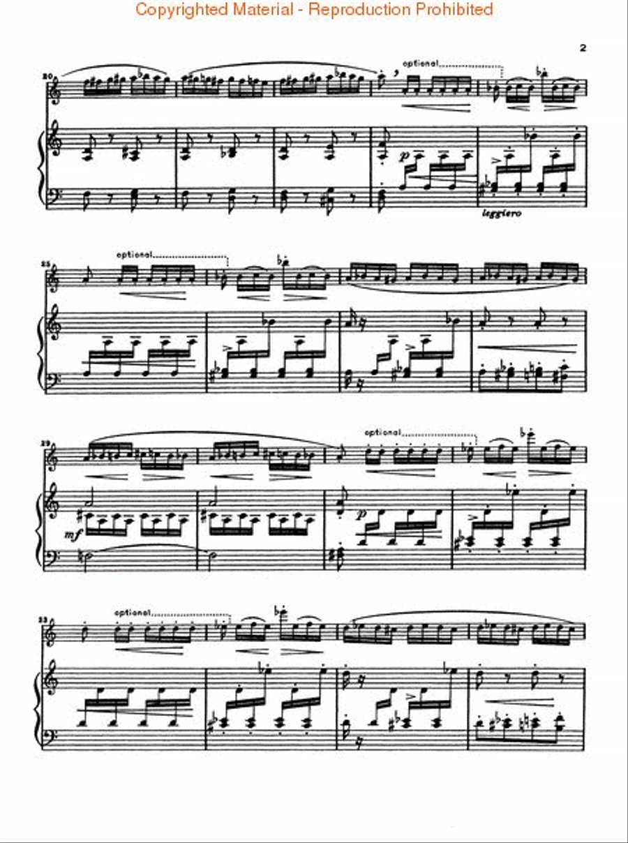 Flight of the Bumblebee Flute Solo scores gallery preview page 3