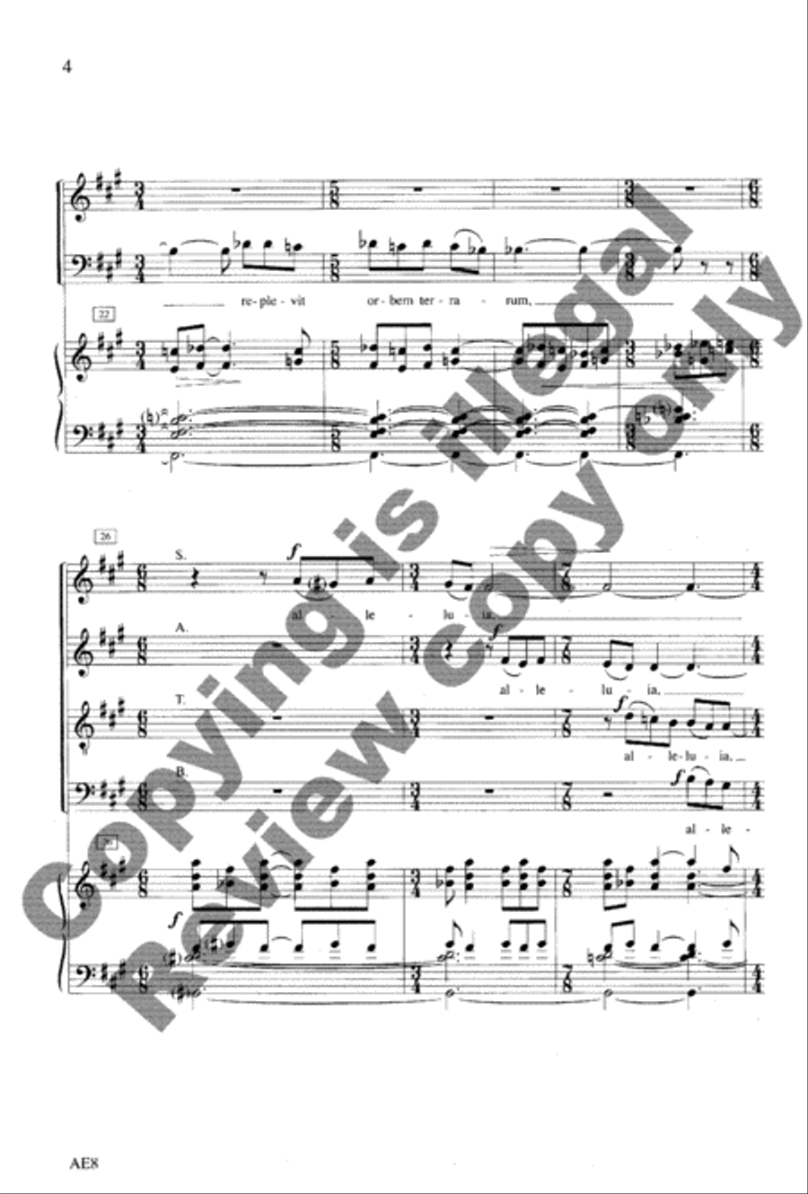 Spiritus Domini Spiritus Domini 4-Part scores gallery preview page 15