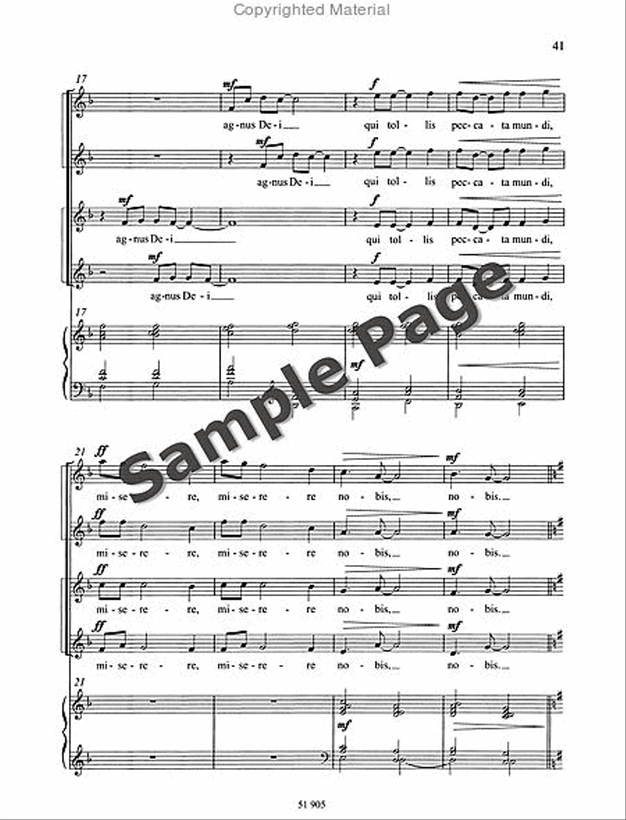 Missa Brevis Missa Brevis SSAA scores gallery preview page 42