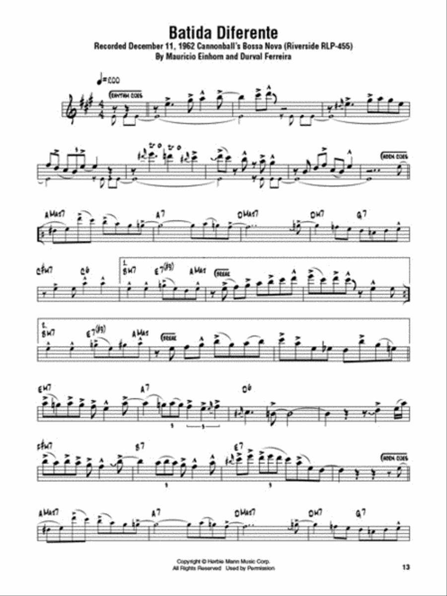 Cannonball Adderley - Omnibook B-Flat Instrument scores gallery preview page 5