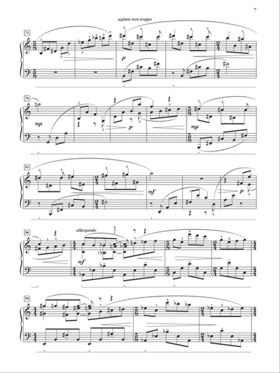 Circe Invidiosa -- Sonata No. 1 for the Piano Piano Solo scores gallery preview page 7