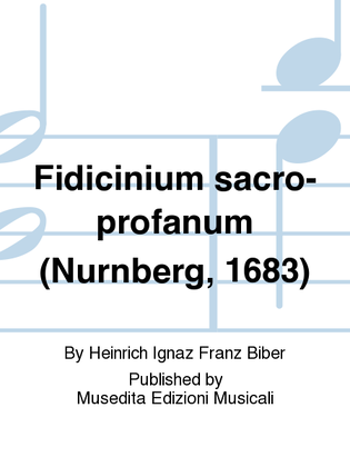 Book cover for Fidicinium sacro-profanum (Nurnberg, 1683)
