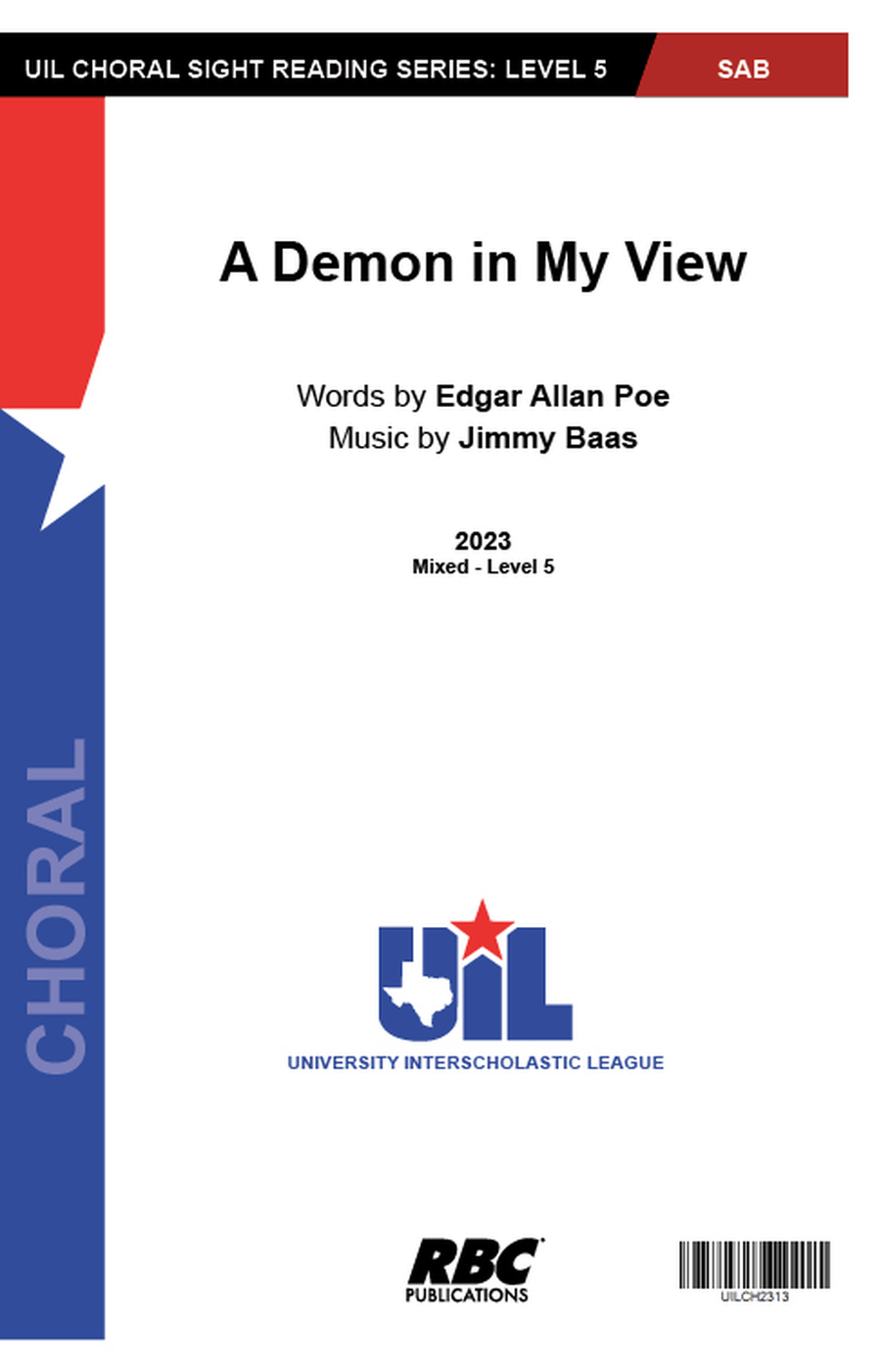 A Demon In My View (SAB) A Demon In My View (SAB) 3-Part scores gallery preview page 1