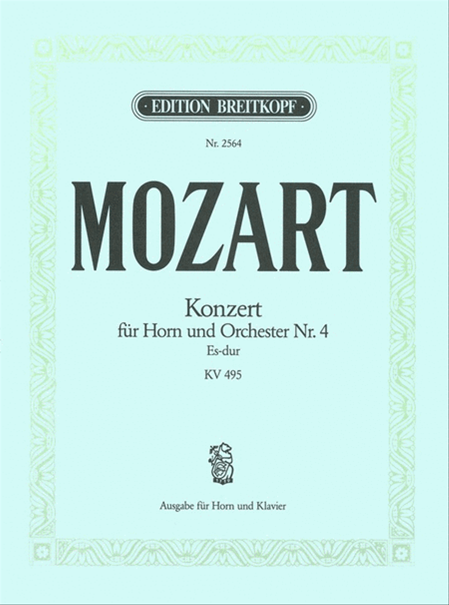 Horn Concertos Nos. 1–4 Piano Accompaniment scores gallery preview page 1