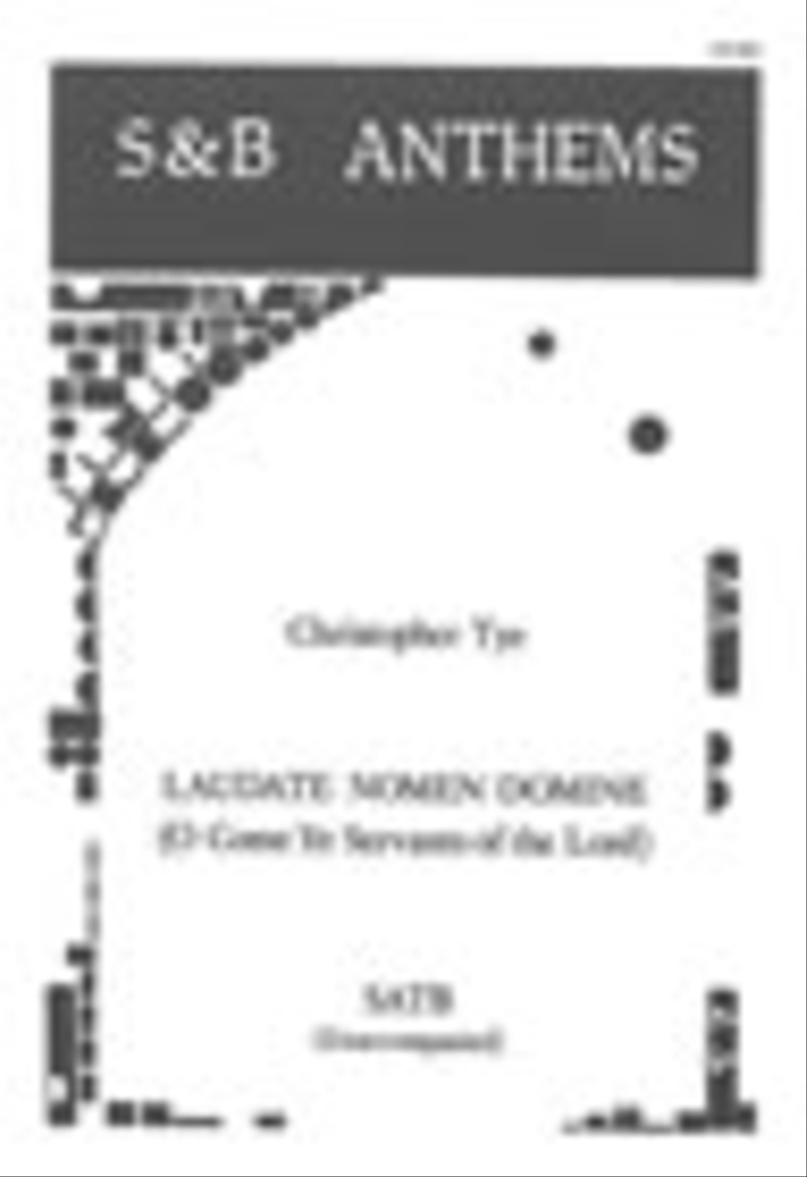 Laudate nomen Domini (O Come Ye Servants of the Lord) 4-Part scores gallery preview page 1