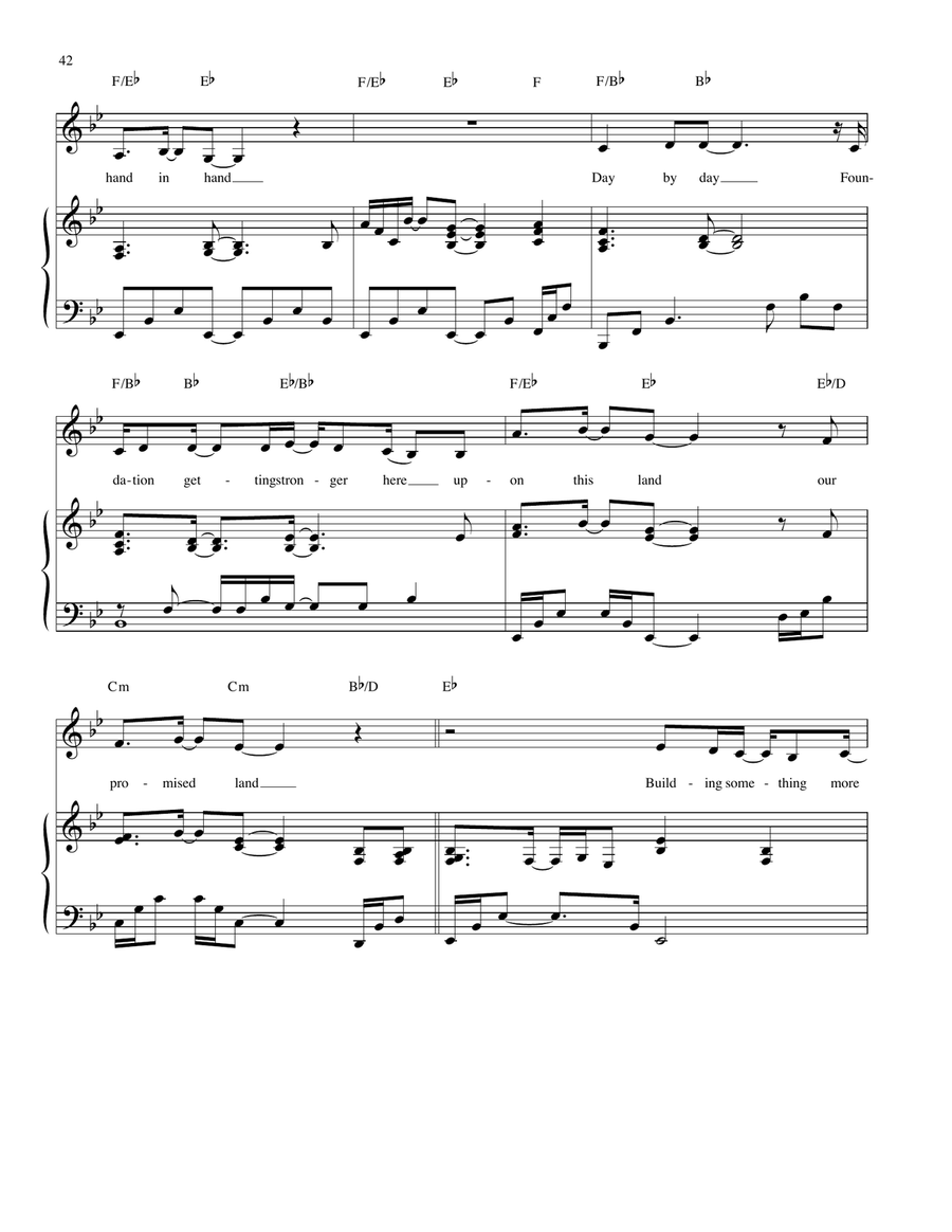 More Than Sand Piano, Vocal scores gallery preview page 3