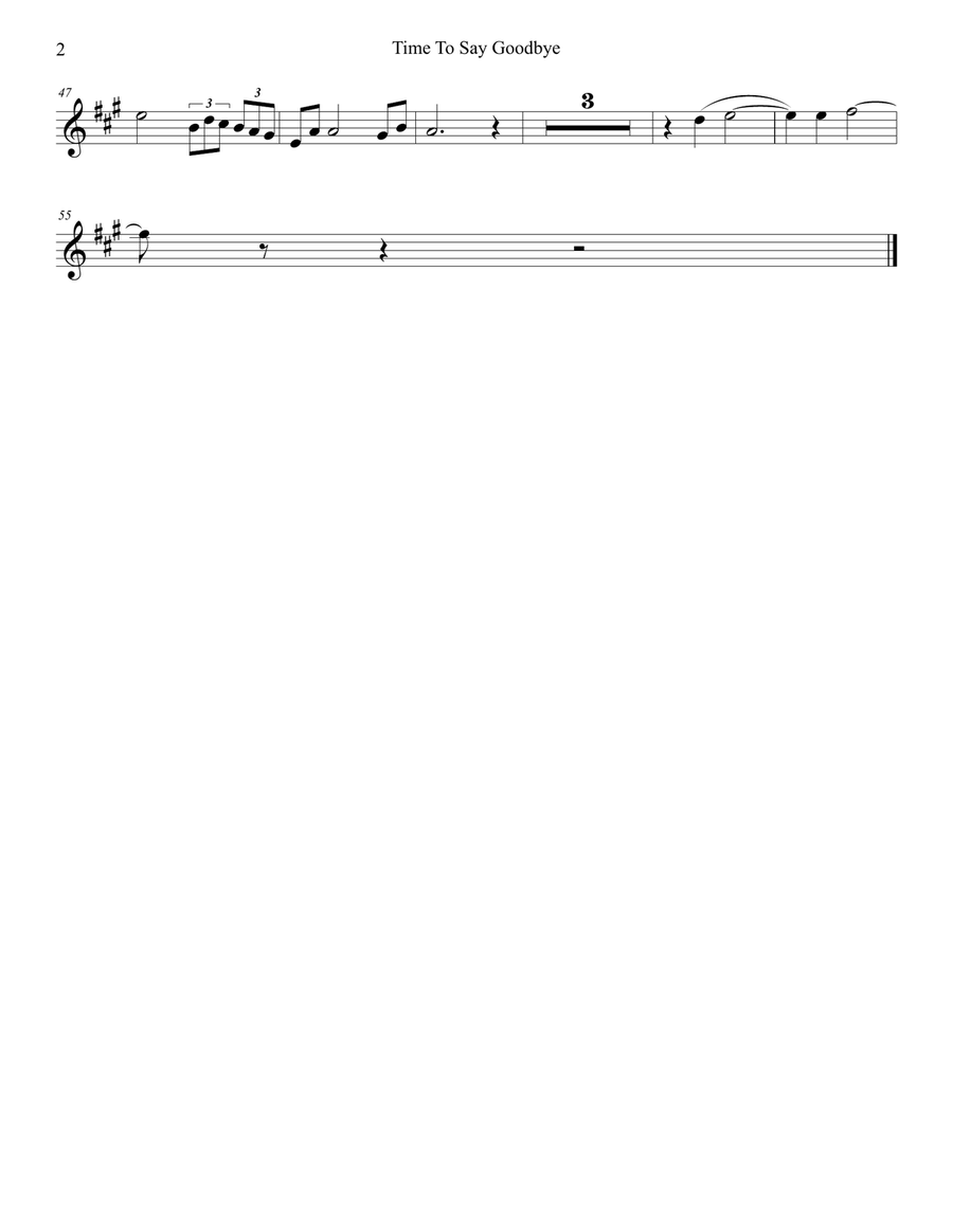 Time To Say Goodbye Trumpet Duet scores gallery preview page 6