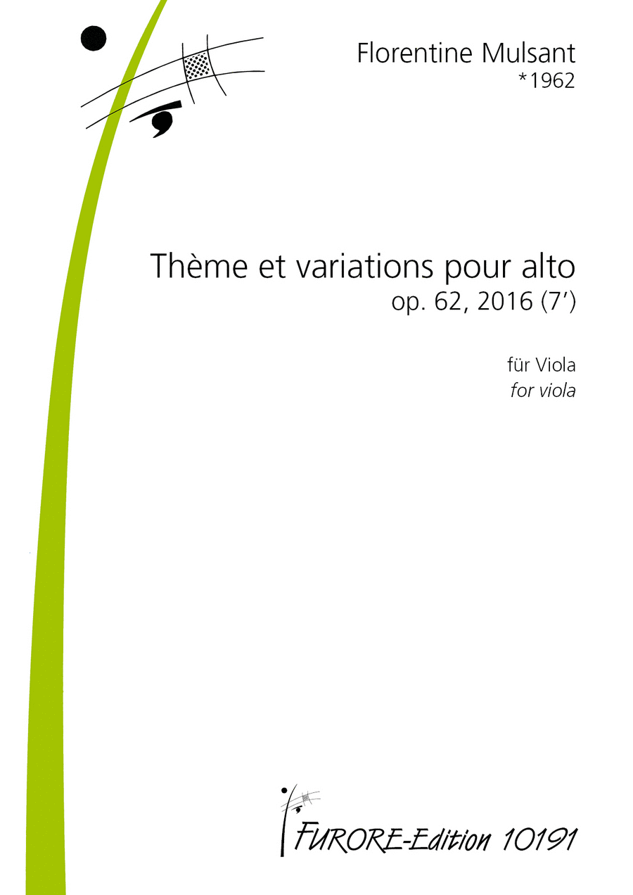 Theme (va) Viola Solo scores gallery preview page 1