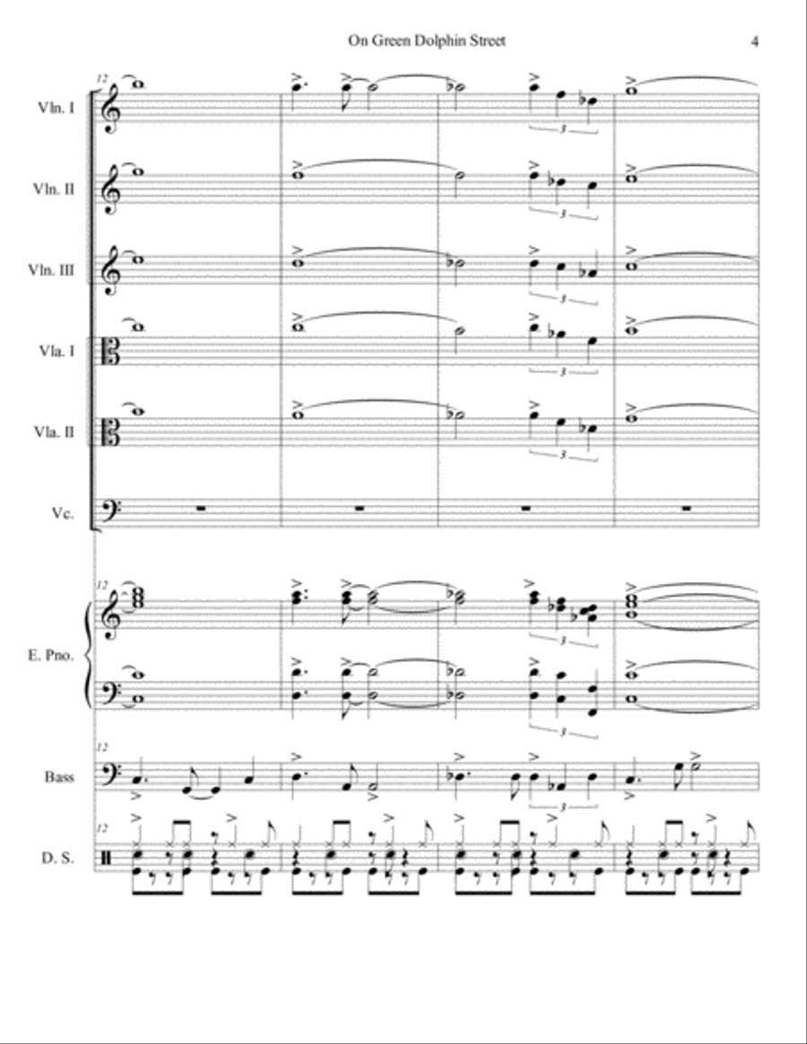 On Green Dolphin Street Set of Parts scores gallery preview page 4
