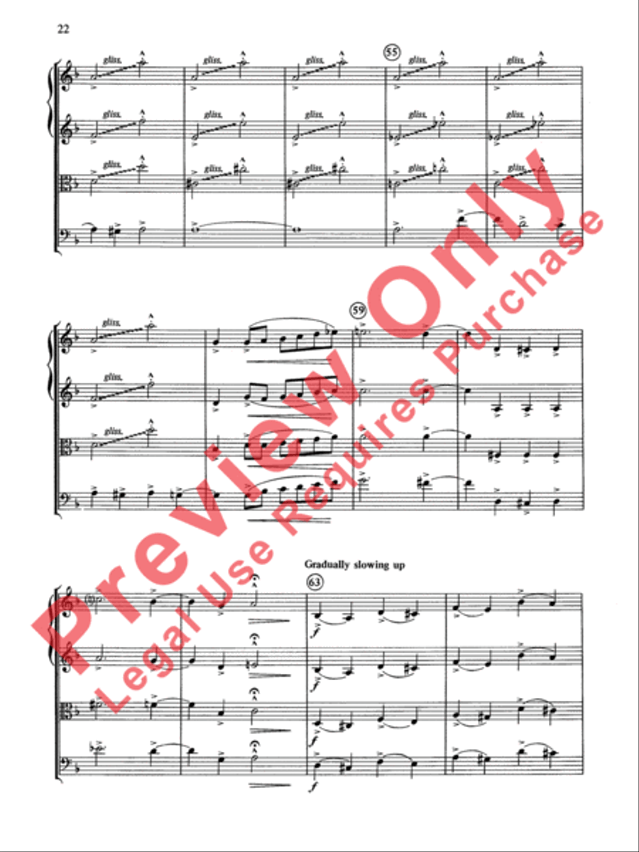 Cole Porter (Classic String Quartets) String Quartet scores gallery preview page 23