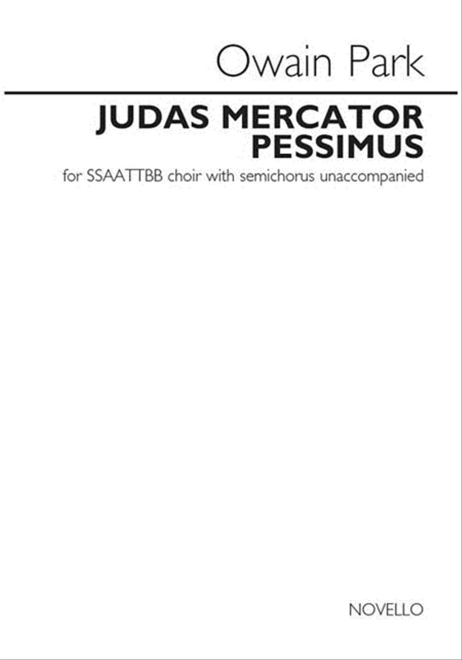Judas mercator pessimus Judas mercator pessimus SSAATTBB scores gallery preview page 1