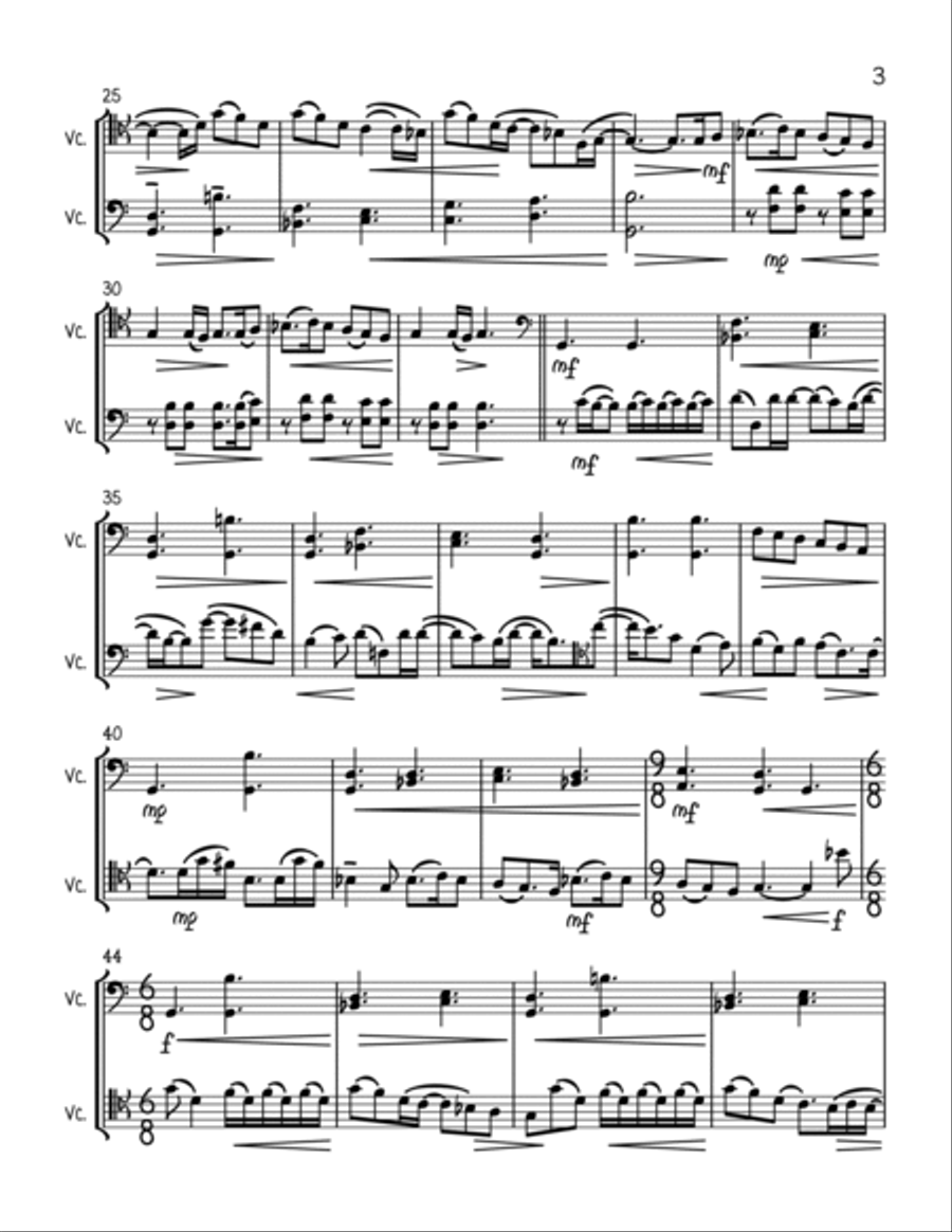 Kiss From A Rose String Duet scores gallery preview page 3