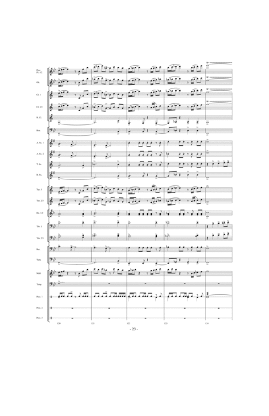 Beyond the Higher Skies Concert Band scores gallery preview page 22