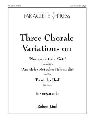 Book cover for Three Chorale Variations