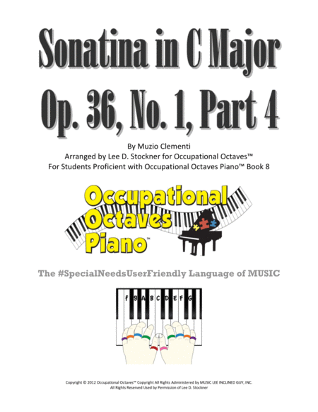 Sonatina in C - Op. 36, No. 1, Pt. 4