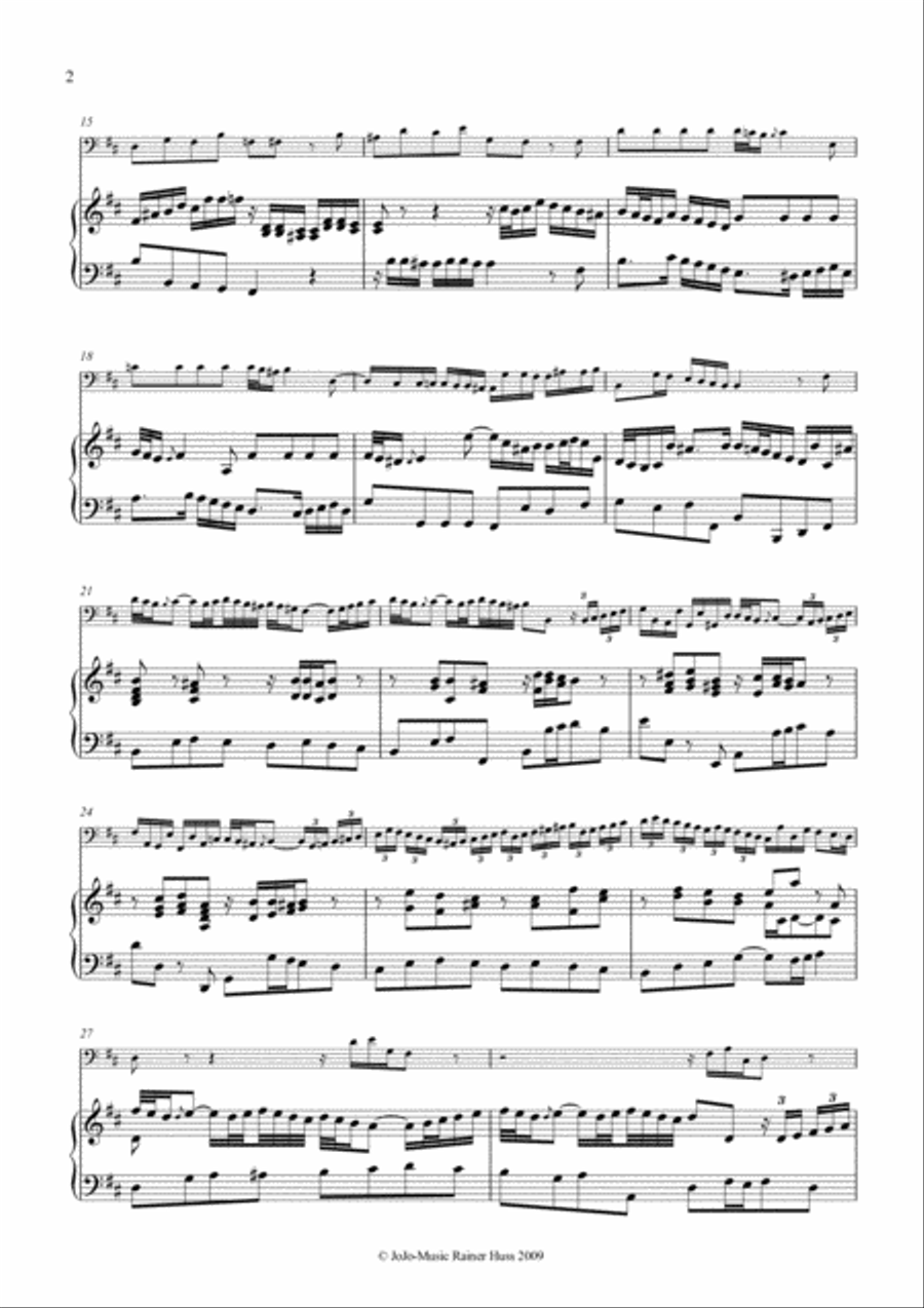 J.S.Bach Sonata in b, BWV 1030 Small Ensemble scores gallery preview page 3