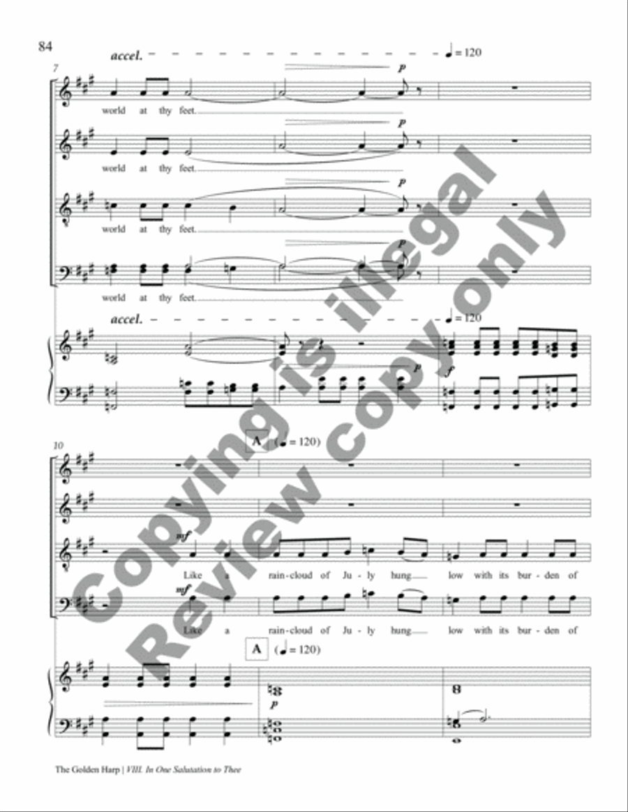 The Golden Harp 4-Part scores gallery preview page 45