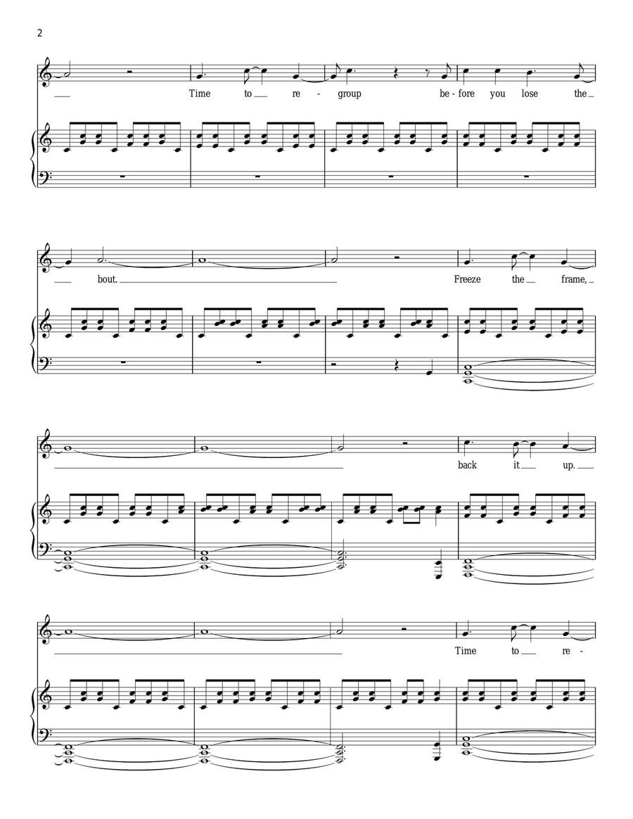 30/90 (from tick, tick... BOOM!) Piano, Vocal scores gallery preview page 2