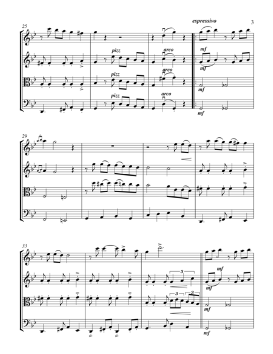 La Cumparcita La Cumparcita String Quartet scores gallery preview page 3