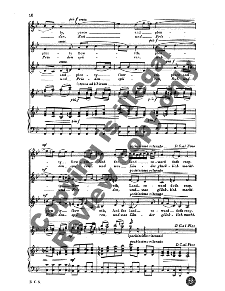 Happy Flocks in Safety Wander (Schafe koennen sicher weiden), BWV 208