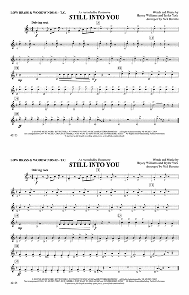 Still into You: Low Brass & Woodwinds #1 - Treble Clef