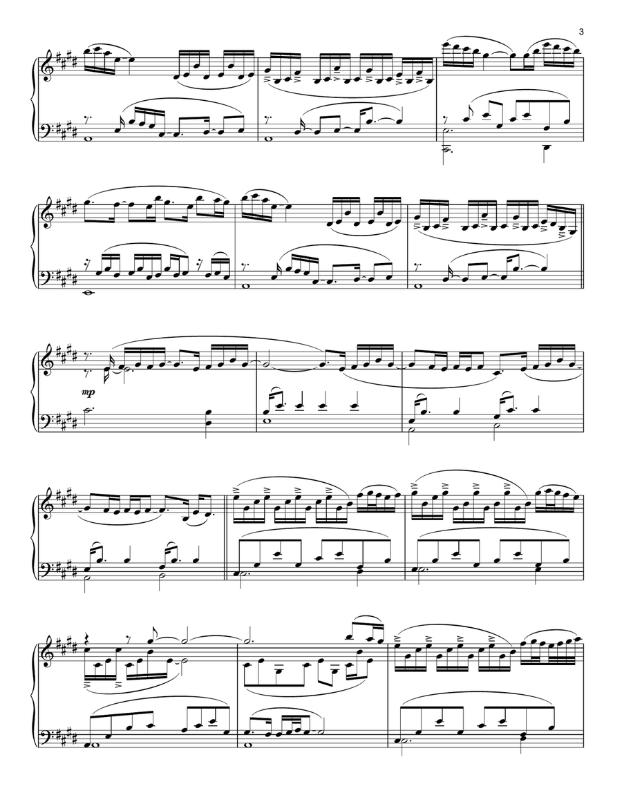 Shine Piano Solo scores gallery preview page 3