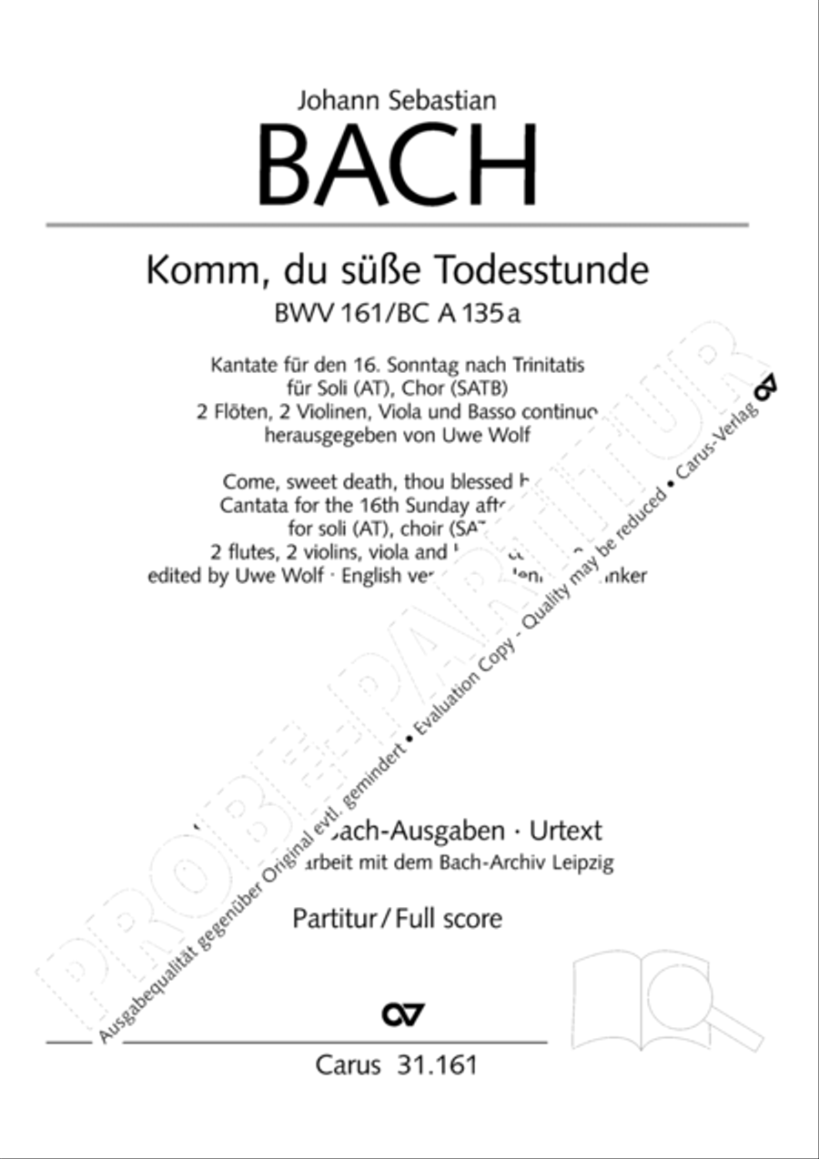 Komm, du susse Todesstunde 4-Part scores gallery preview page 2