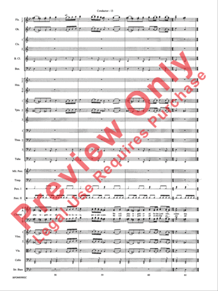 A Festival of Carols Full Orchestra scores gallery preview page 16