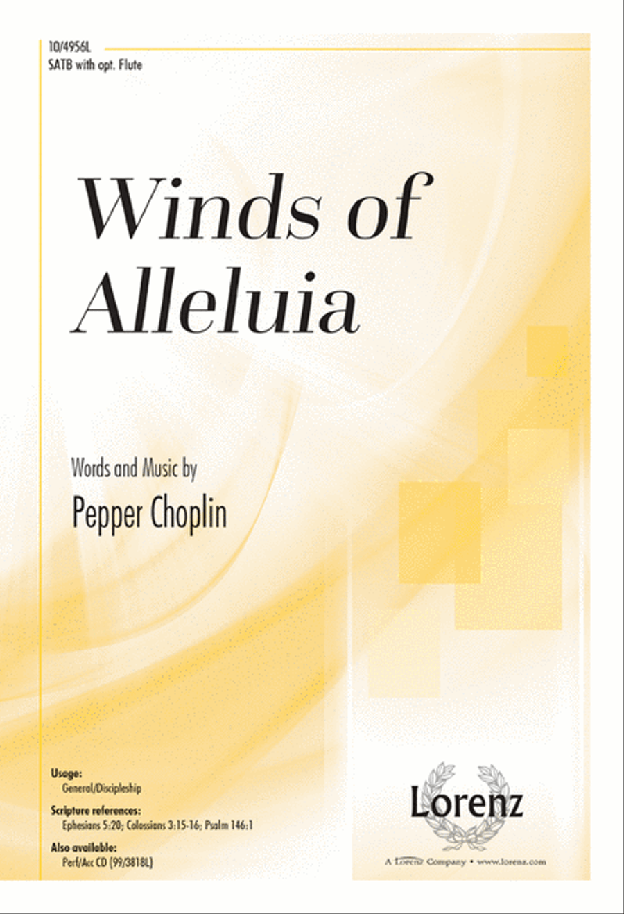 Winds of Alleluia 4-Part scores gallery preview page 1