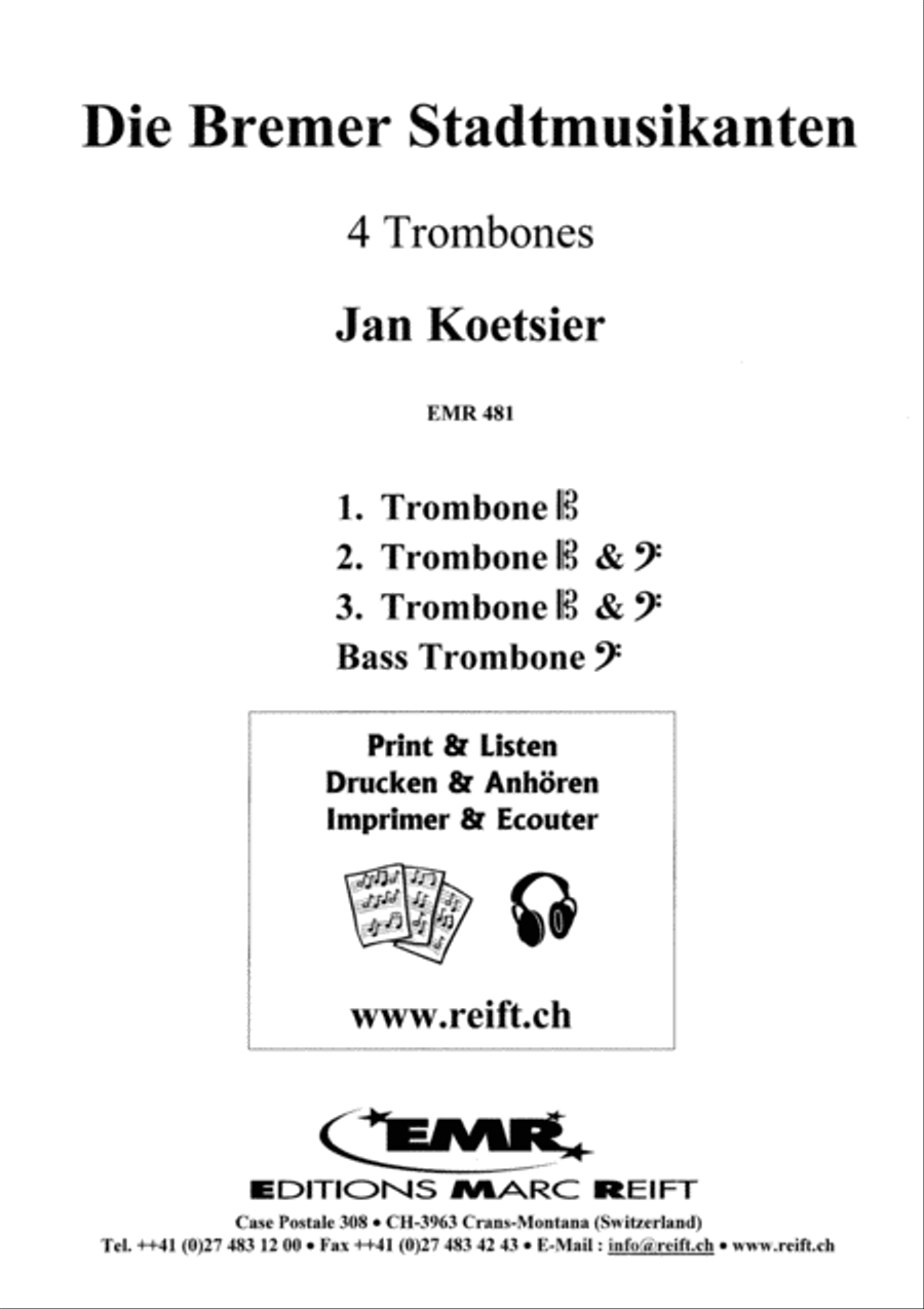 Die Bremer Stadtmusikanten Trombone Quartet scores gallery preview page 2