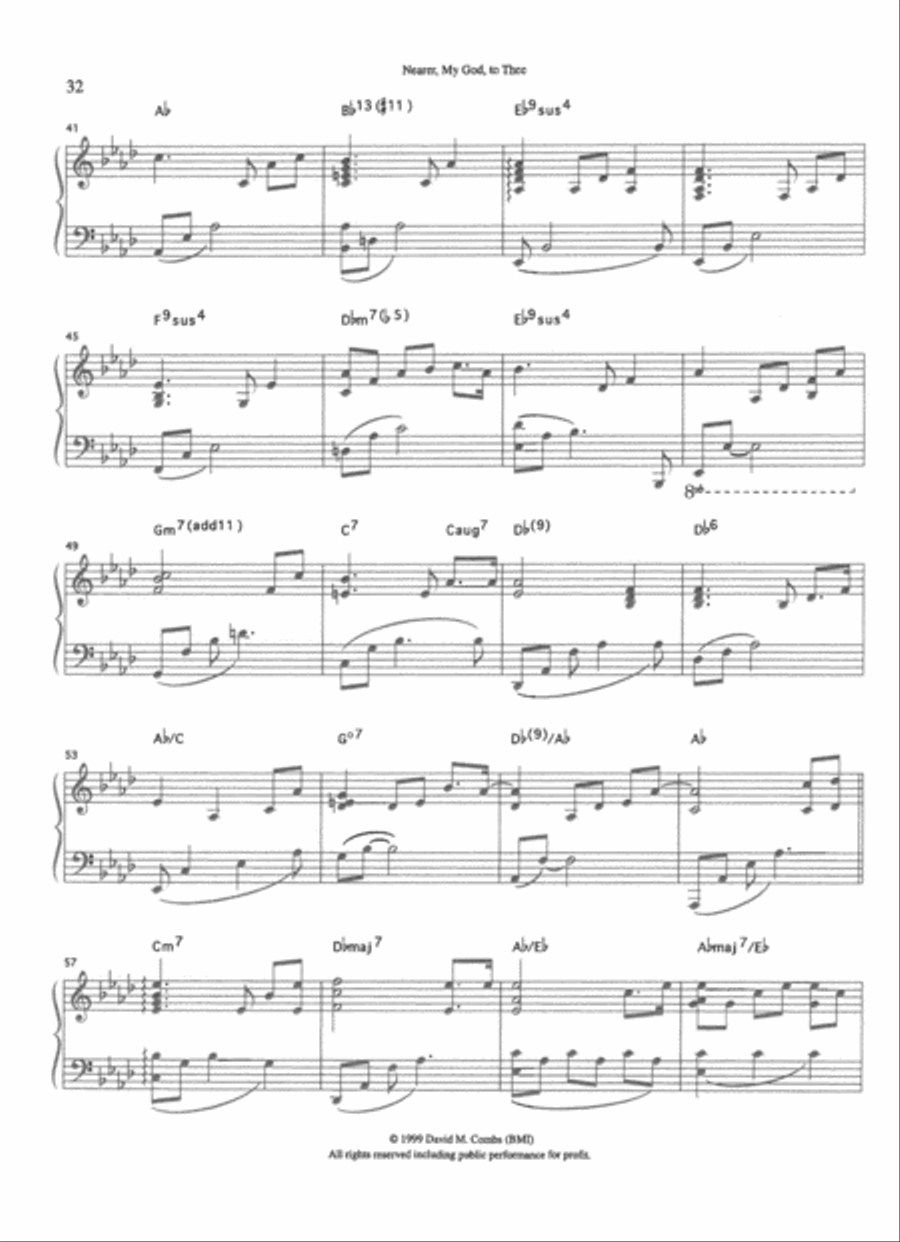 Nearer, My God to Thee Nearer, My God to Thee Piano Solo scores gallery preview page 3