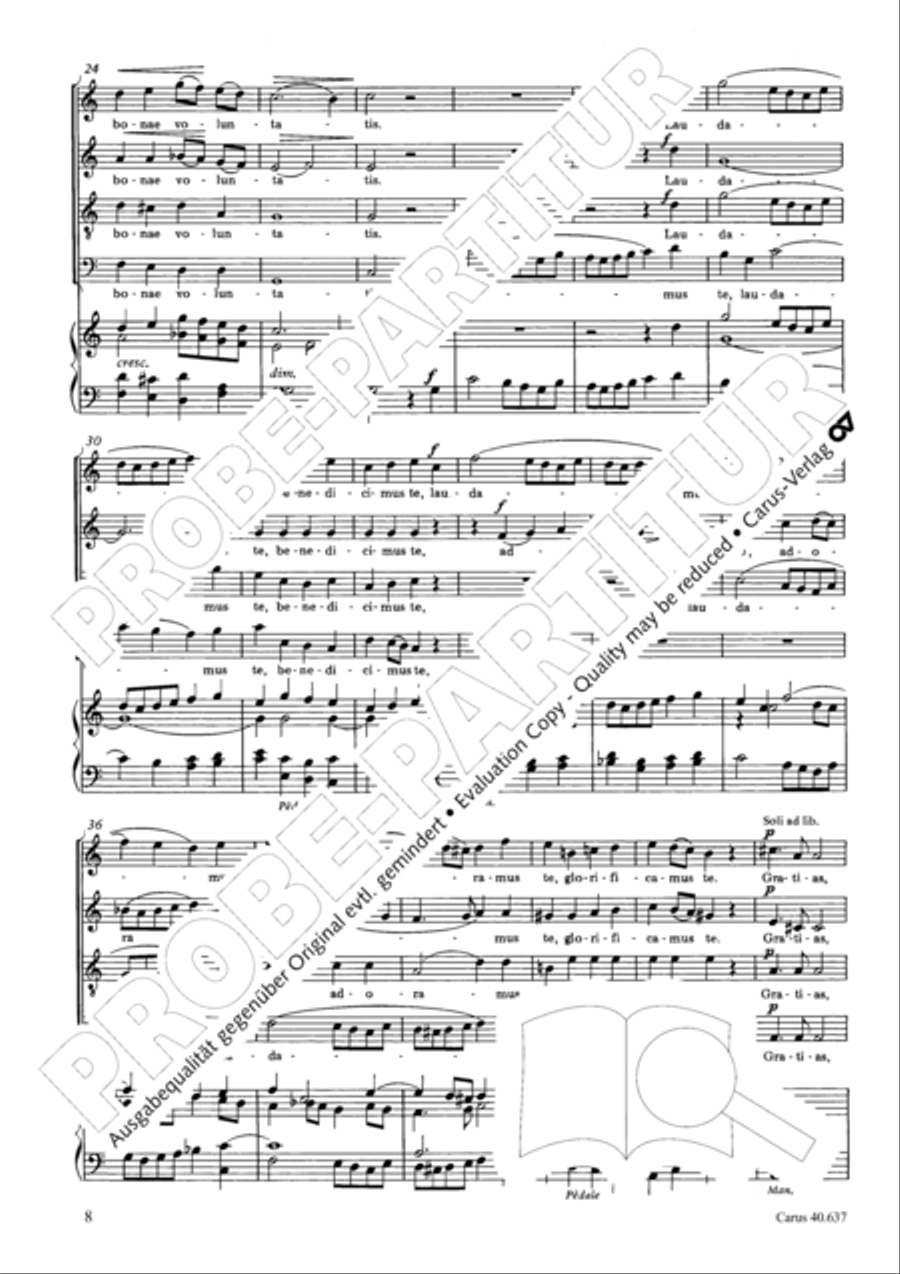 Messe breve no. 6 aux cathedrales 4-Part scores gallery preview page 13