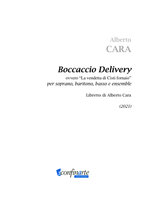 Alberto Cara: BOCCACCIO DELIVERY (ES-21-101) - Score Only
