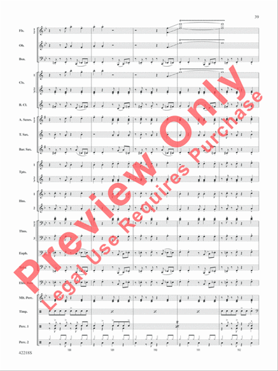 Tower of Power Greatest Hits Concert Band scores gallery preview page 40