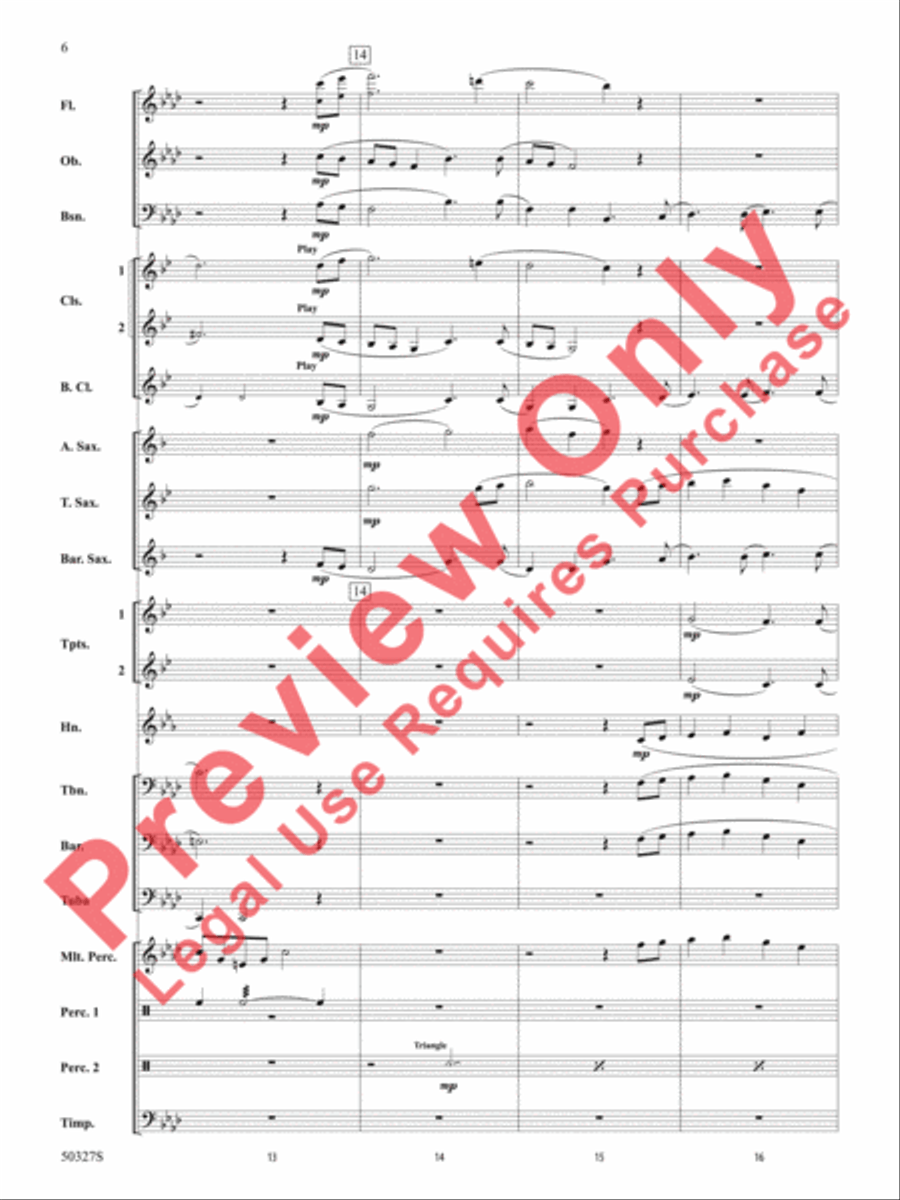 Reflections and Furies Concert Band scores gallery preview page 7