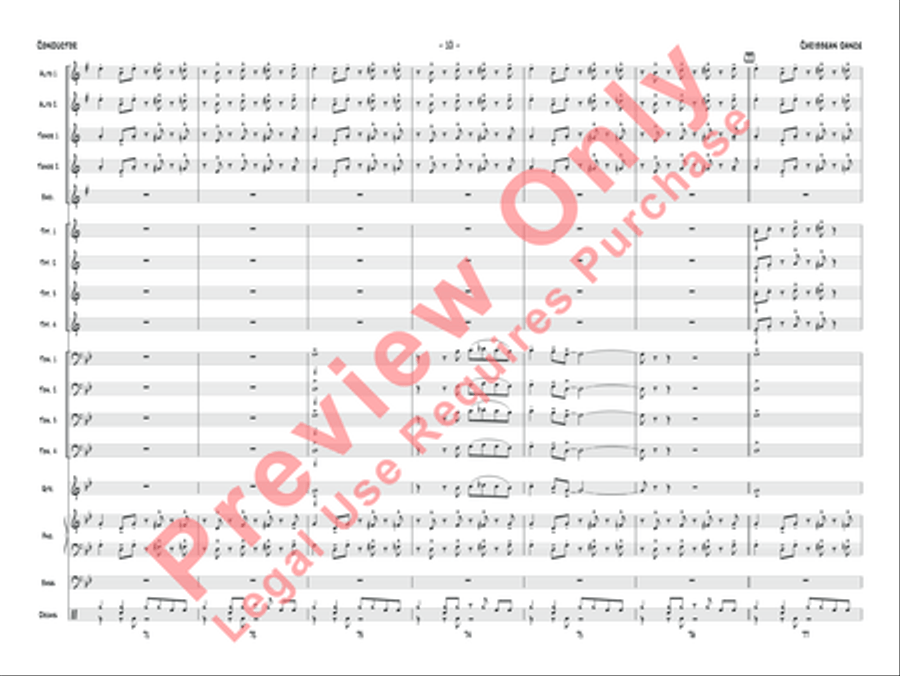 Caribbean Dance (Score only) Jazz Ensemble scores gallery preview page 13