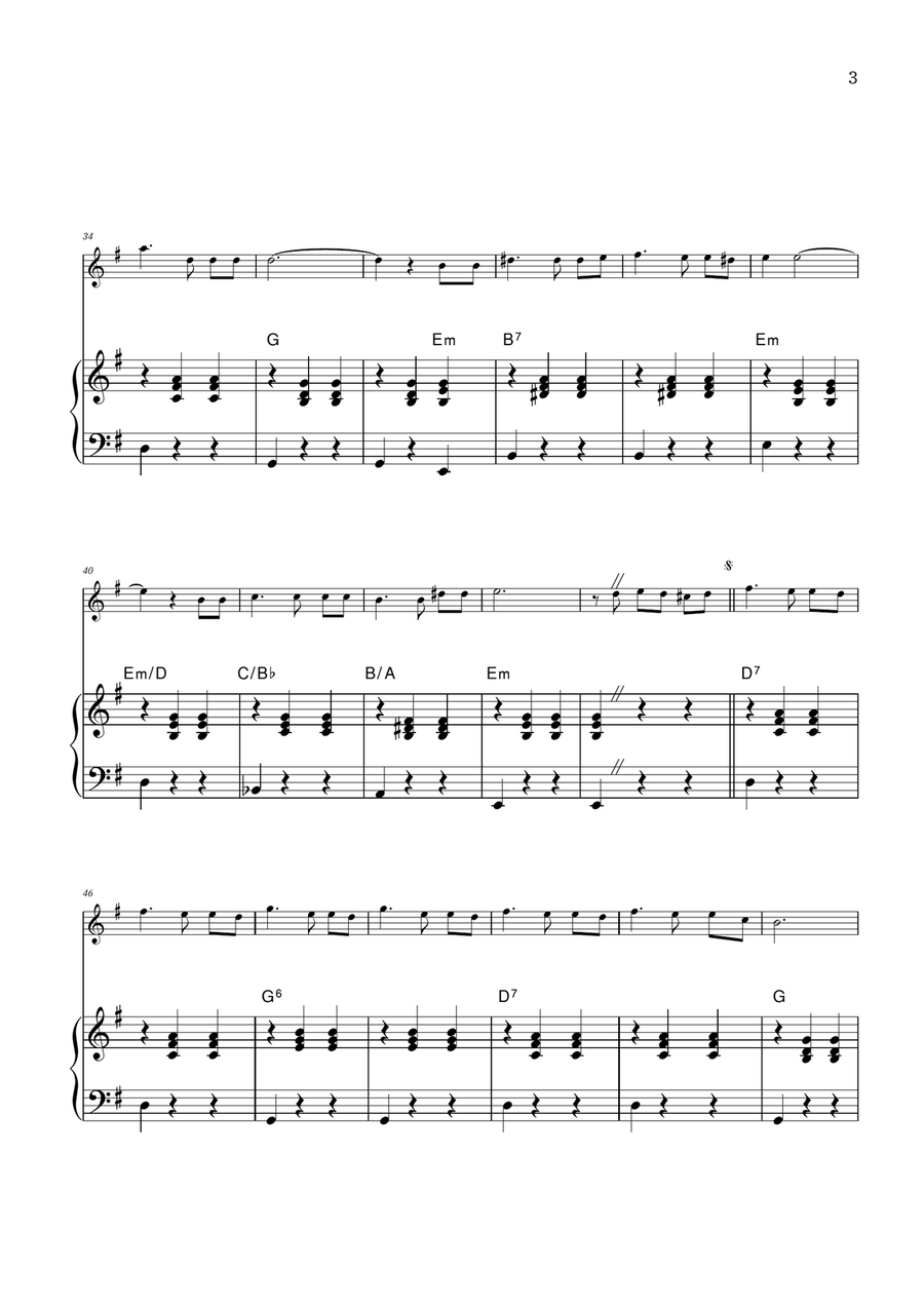 La Foule Flute Solo scores gallery preview page 3